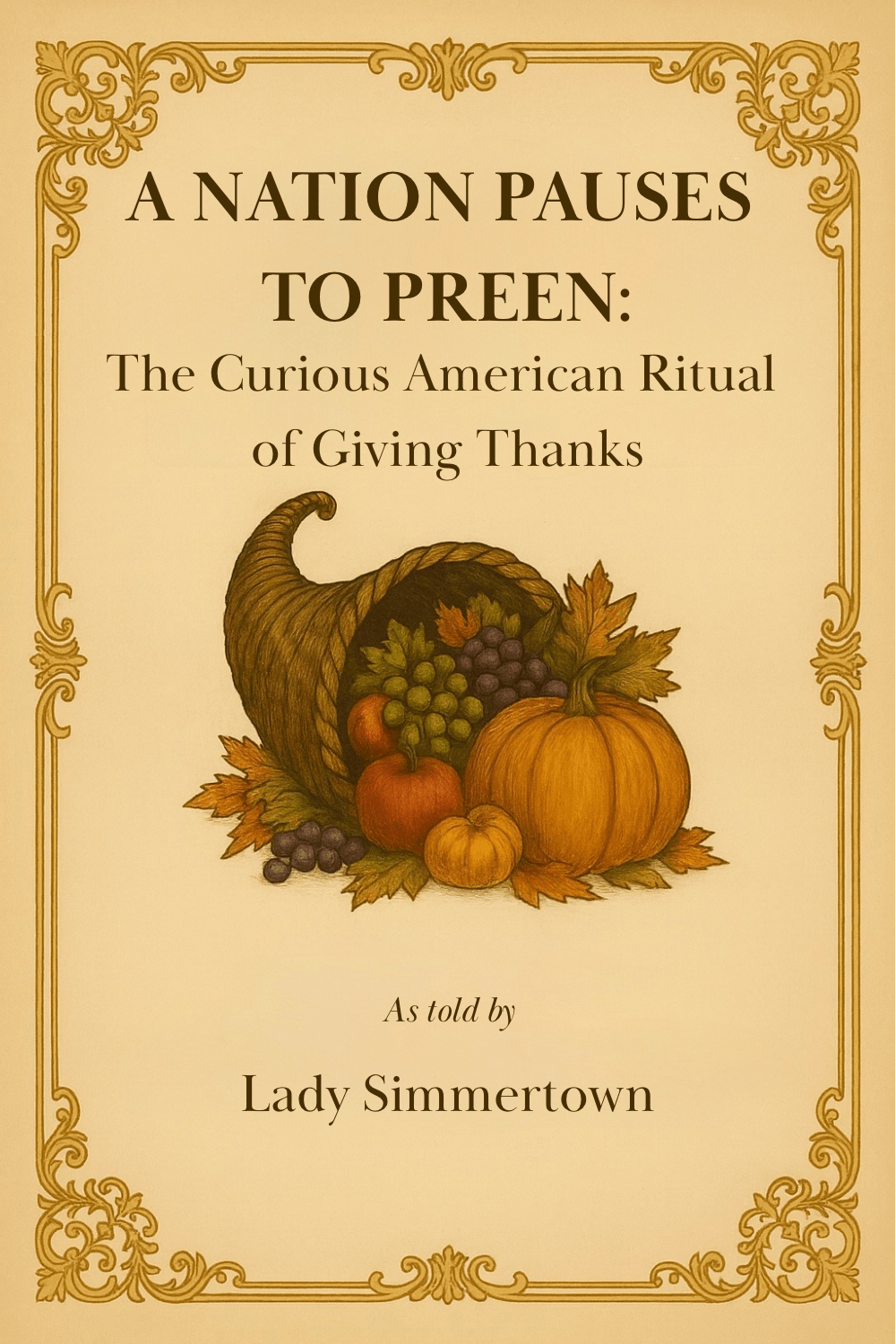 A Nation Pauses to Preen: The Curious American Ritual of Giving&nbsp;Thanks