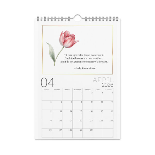 wall-calendar-blank-white-8.26x11.69-front-69826b5e4b24d.jpg Special Edition Lady Simmertown Quotes Wall calendar (2026)