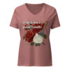 "Whisk Softly. Judge Loudly." Women’s relaxed v-neck t-shirt