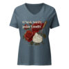 "Whisk Softly. Judge Loudly." Women’s relaxed v-neck t-shirt